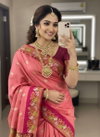 Luxurious Silk Saree Vol 4 Soft Silk With Zari Work Saree Bulk Orders In India